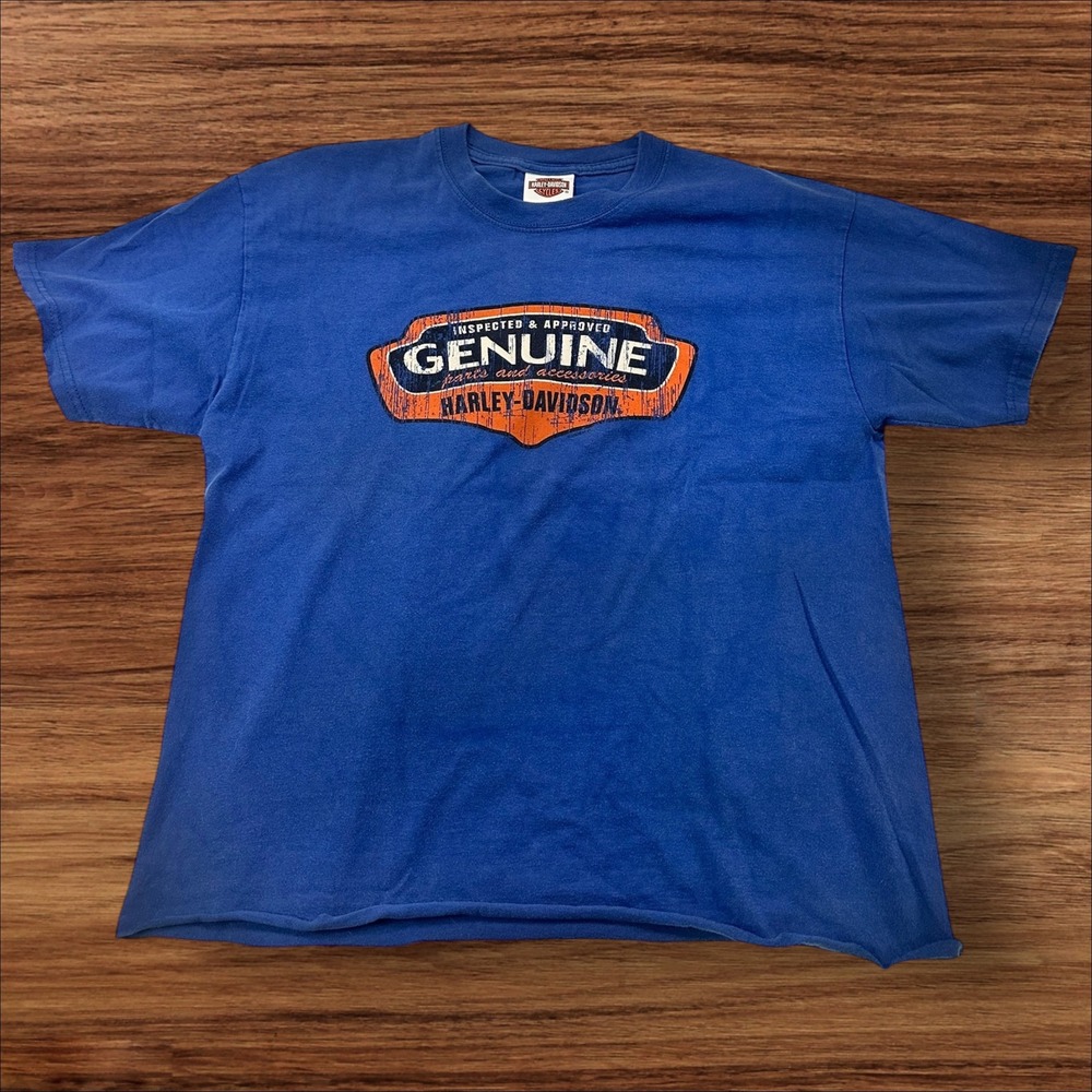 Harley-Davidson Genuine Parts Graphic T-Shirt Short Sleeve‎ Men's Medium cropped